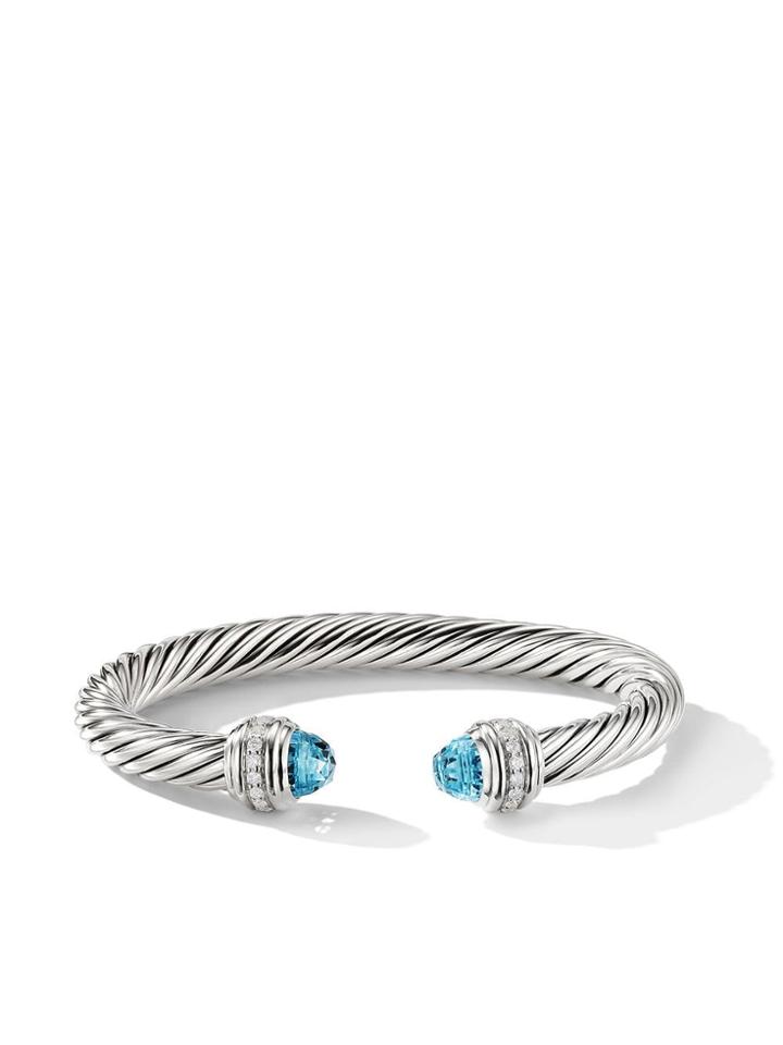 David Yurman Cable Topaz And Diamond Cuff - Ssabtdi