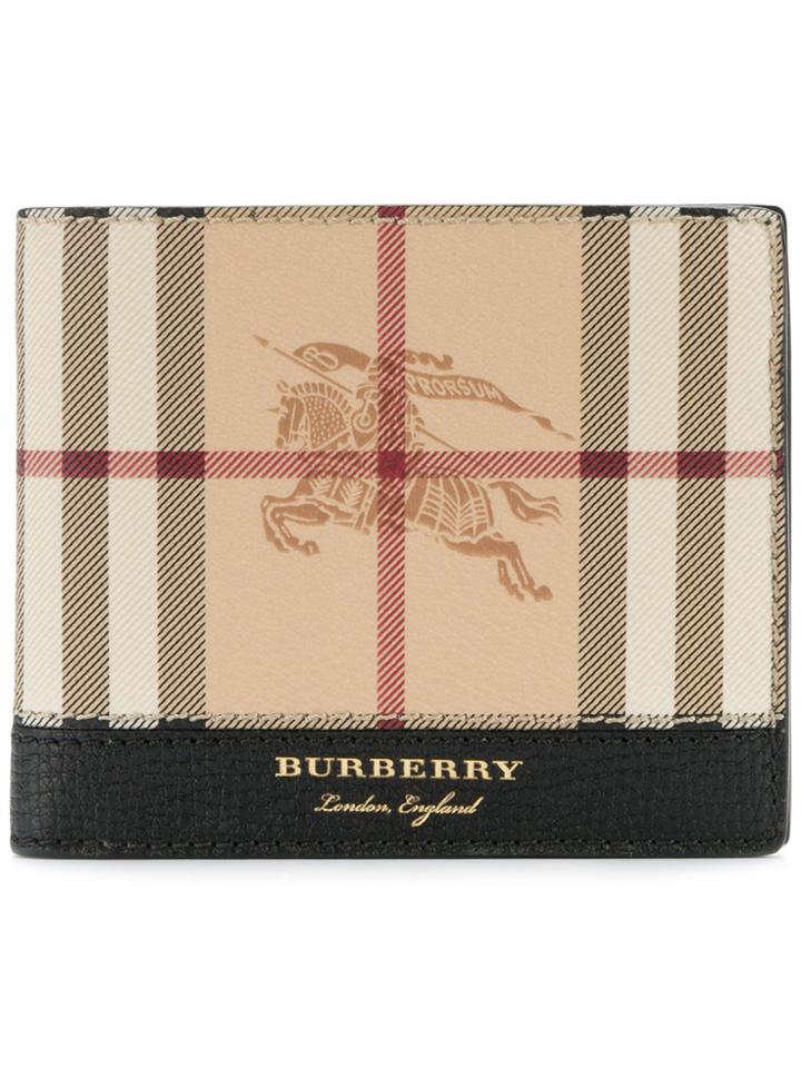 Burberry Heymarket Check Wallet - Nude & Neutrals