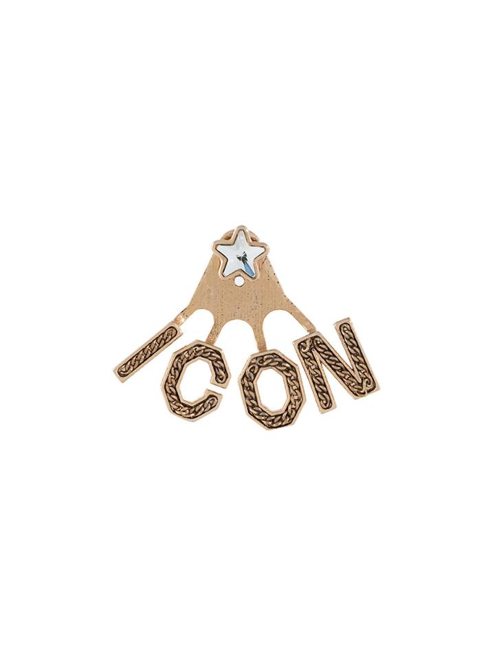Dsquared2 Icon Drop Earring - Metallic