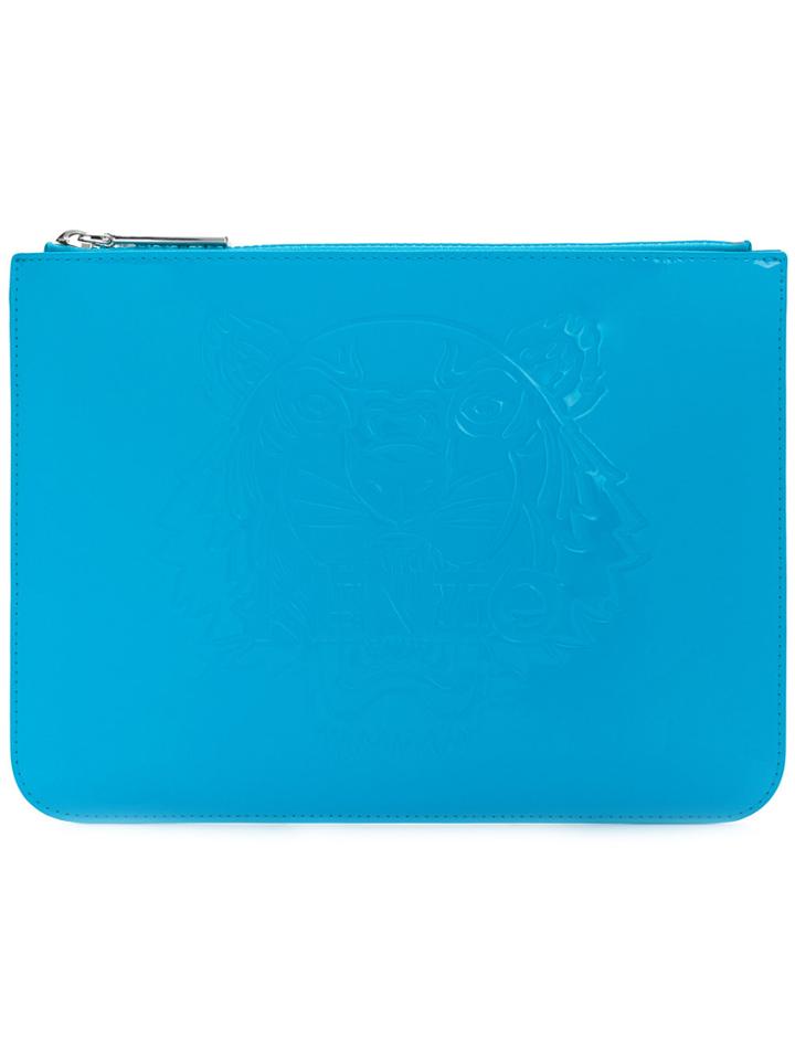 Kenzo Embossed Pouch - Blue