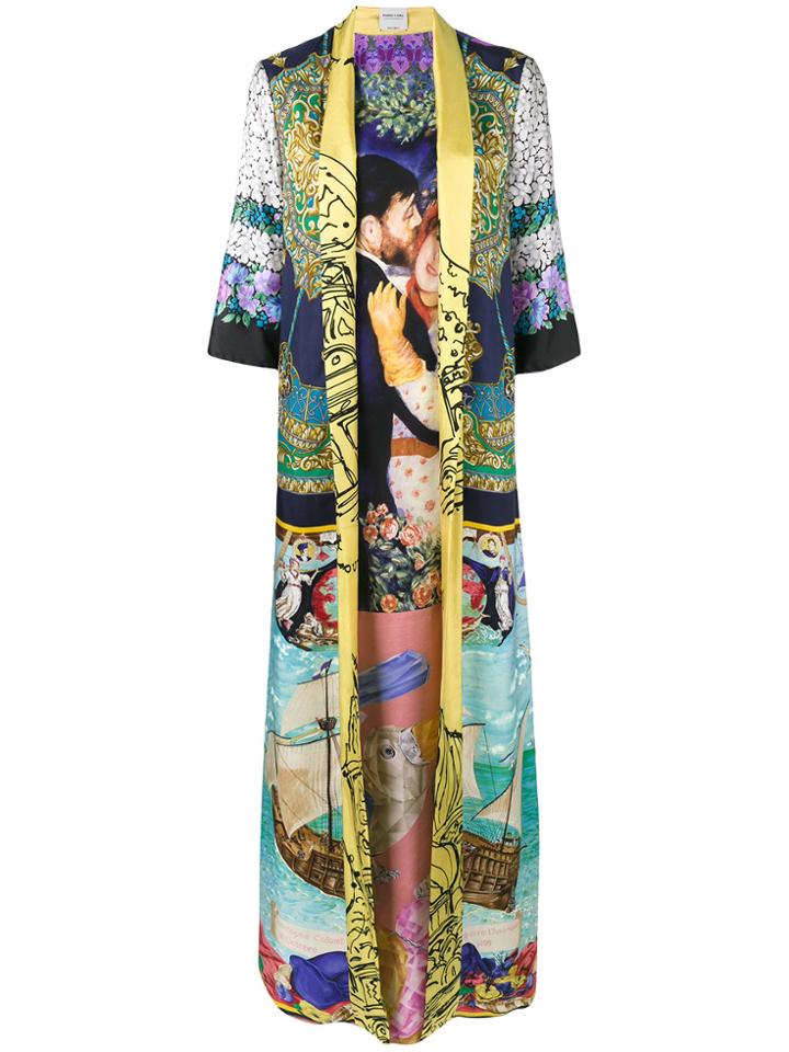 Rianna + Nina Long Floral Print Kaftan - Multicolour