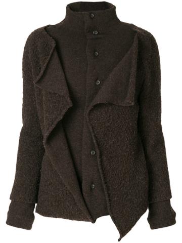 Y's By Yohji Yamamoto Vintage Buttoned Long Train Coat - Brown