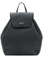 No21 Pebbled Drawstring Backpack - Black