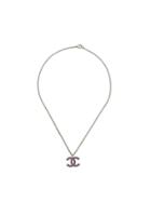 Chanel Pre-owned 2004 Cc Pendant Necklace - Silver