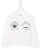 Kenzo Kids 'winking Eye' Sweatshirt, Girl's, Size: 6 Yrs, Nude/neutrals