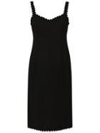 Reinaldo Lourenço Mid V-neck Dress - Black