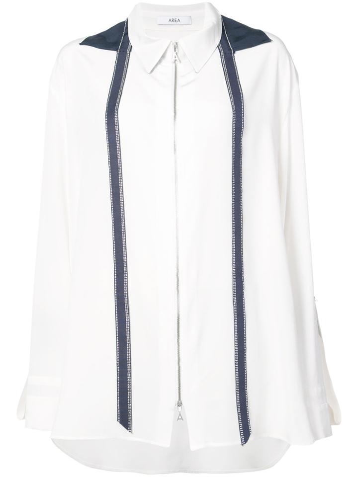 Area Crystal-embellished Shirt - White