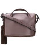 Marco De Vincenzo Hanging Tassel Shoulder Bag - Brown