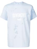 Givenchy Distressed Logo T-shirt - Blue