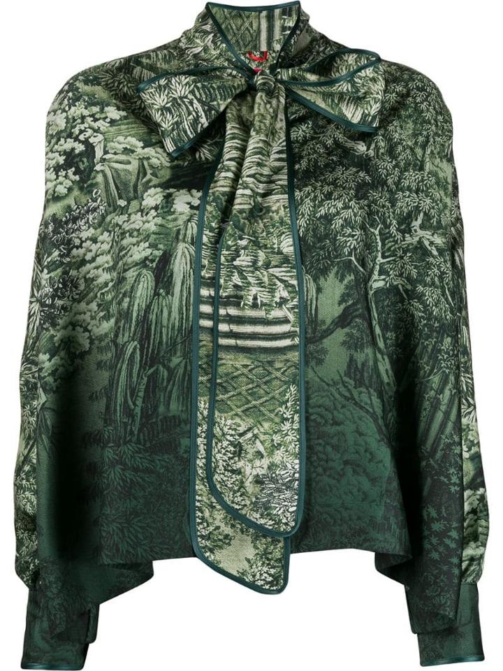 F.r.s For Restless Sleepers Foliage Print Top - Green