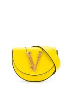 Versace V-embellished Belt Bag - Yellow