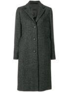 Officine Generale Single Breasted Coat - Black