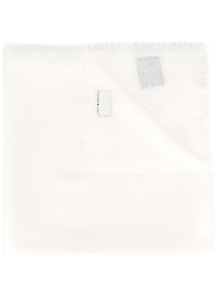 Gucci Classic Knit Scarf, Women's, White, Wool/silk