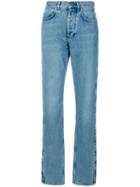 Givenchy - Star Patch Slouchy Jeans - Women - Cotton/polyester - 38, Blue, Cotton/polyester