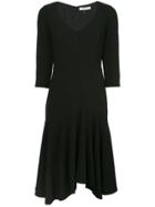 Halston Heritage Pleated Skirt Dress - Black