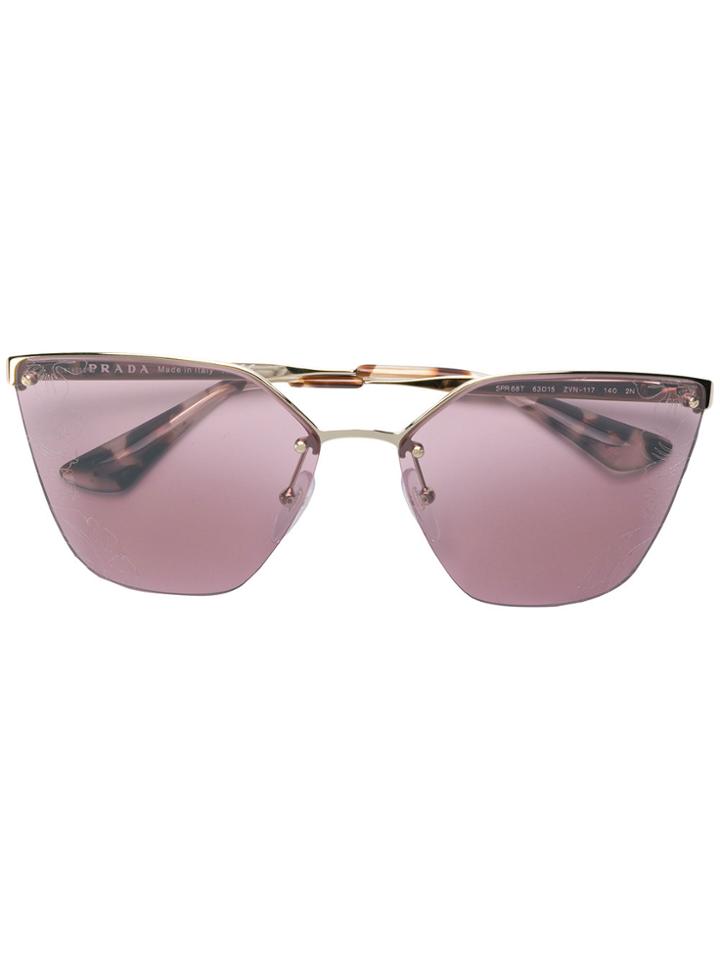 Prada Eyewear Cinéma Sunglasses - Metallic