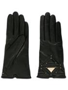 Emporio Armani Logo Plaque Gloves - Black