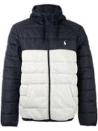 Polo Ralph Lauren Colour Block Padded Jacket, Men's, Size: Small, Black, Nylon/polyester/polyester