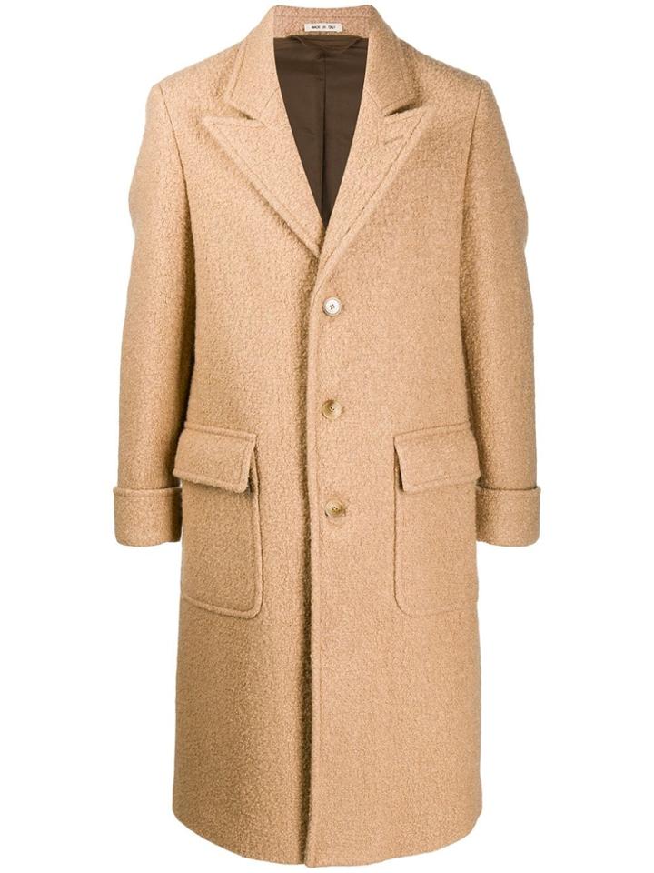 Marni Long Boxy Fit Coat - Neutrals