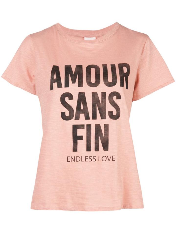 Cinq A Sept Printed Endless Love T-shirt - Pink