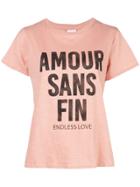 Cinq A Sept Printed Endless Love T-shirt - Pink