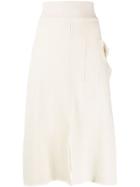 Cédric Charlier Fine Knit Skirt - White