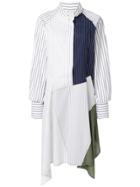 Jw Anderson Patchwork Shirt Dress - White