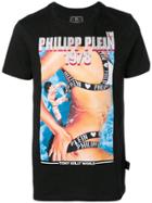Philipp Plein Logo Graphic Print T-shirt - Black