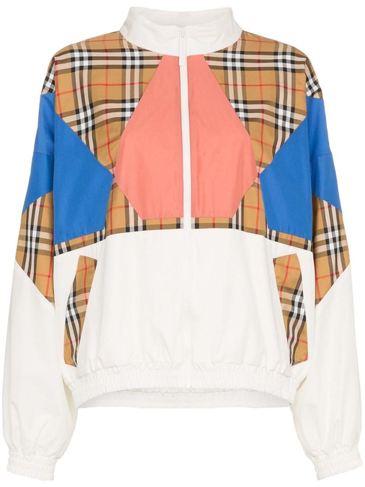 Burberry Burb Slk Jkt Prntchck Clr Blk - Unavailable