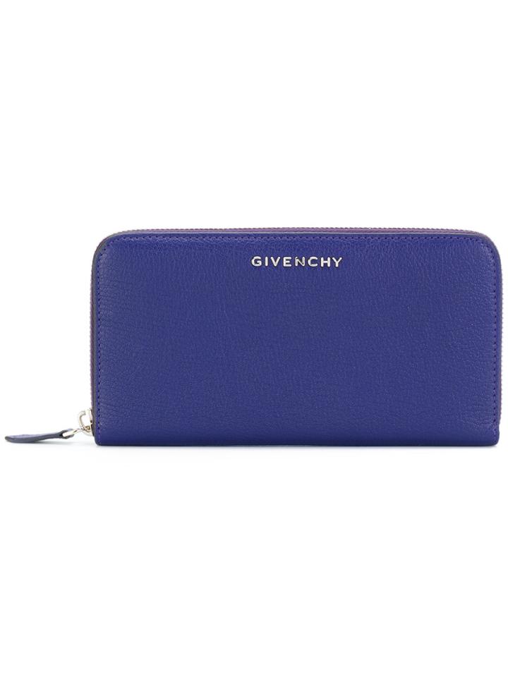 Givenchy Pandora Zip Around Wallet - Blue