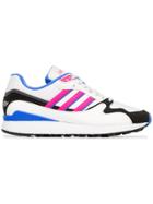 Adidas White, Pink And Blue Ultra Tech Sneakers - Multicolour