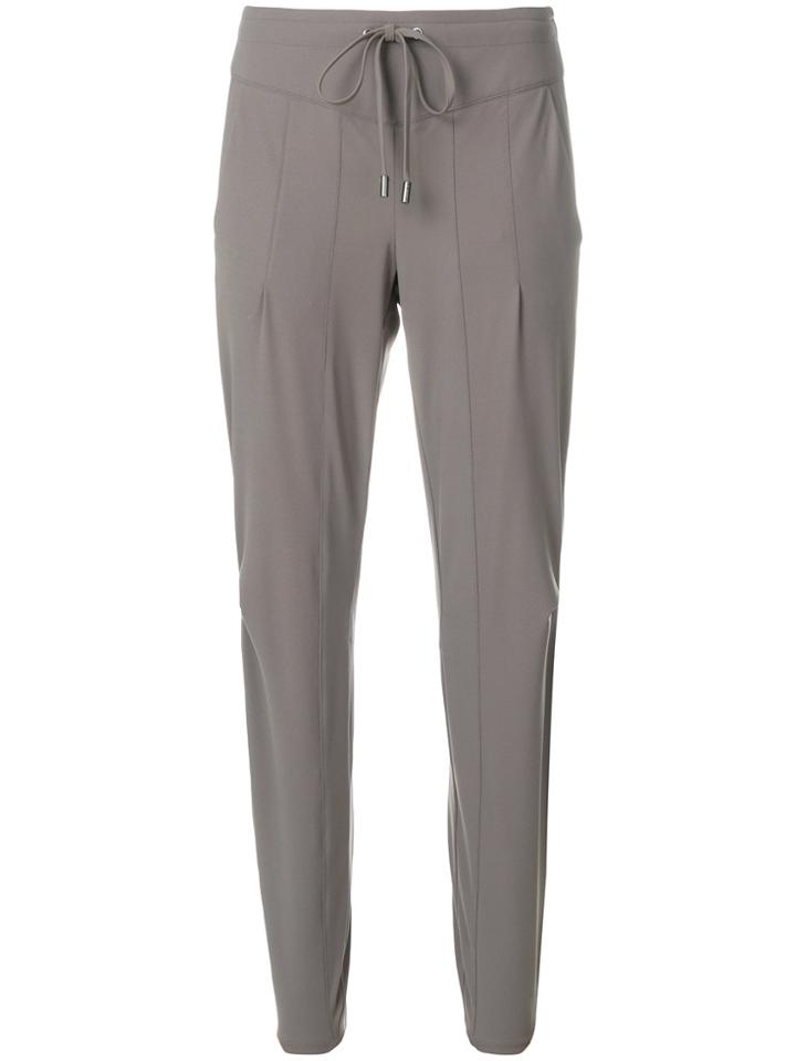 Cambio Drawstring Cropped Trousers - Grey