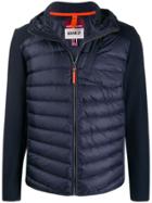 Parajumpers Jersey-panelled Puffer Jacket - Blue