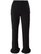 Opening Ceremony Flared Cropped Trousers, Women's, Size: 4, Black, Nylon/spandex/elastane/polyester/cotton