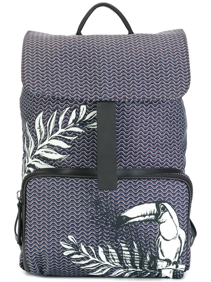 Zanellato Tucan Print Backpack - Brown
