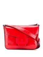 Coccinelle Foldover Crossbody Bag - Red