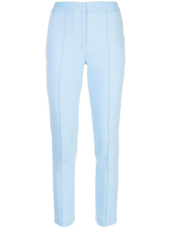 Adam Lippes Cropped Skinny Trousers - Blue