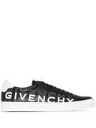 Givenchy Logo-embroidered Low-top Sneakers - Black