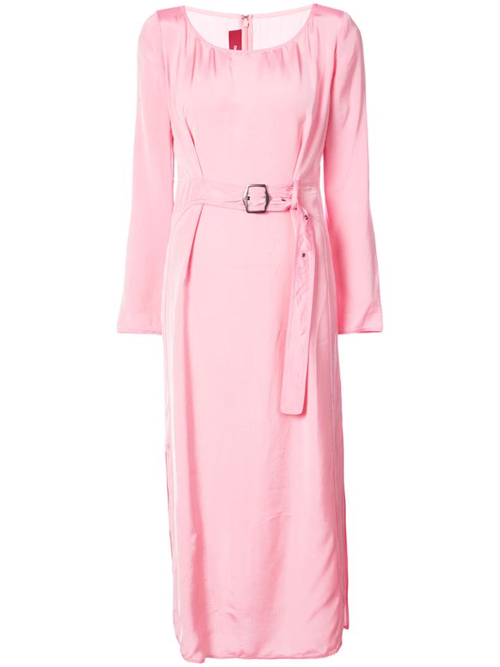 Sies Marjan Hester Belted Dress - Pink & Purple