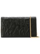 Salvatore Ferragamo Embossed Crossbody Bag - Black