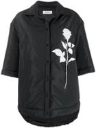 Brognano Boxy Fit Rose Print Jacket - Black