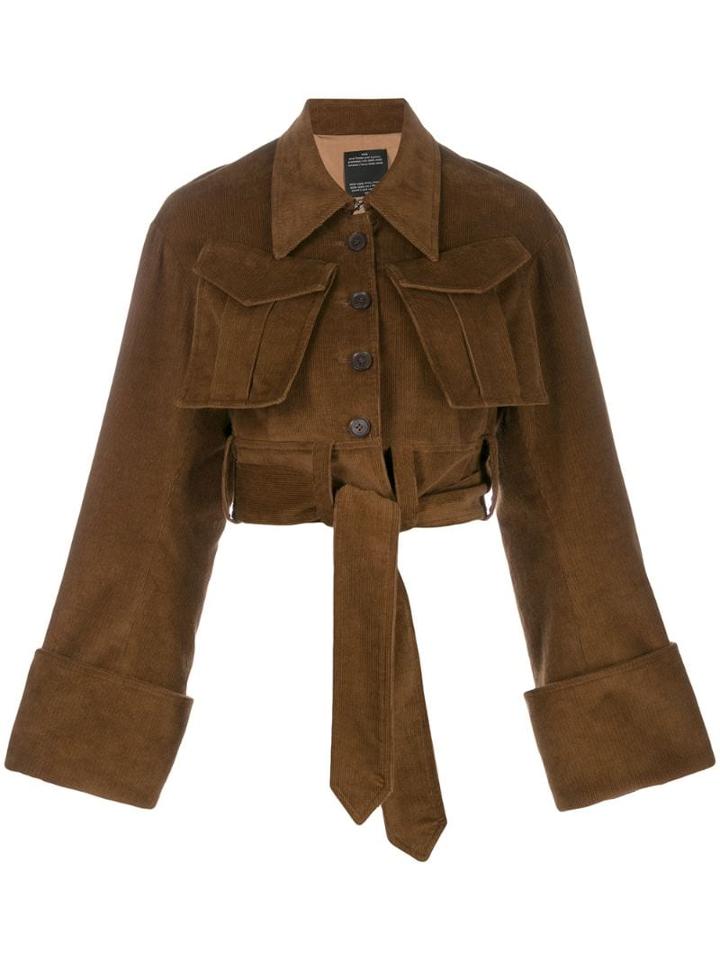 Rokh Patch Pocket Jacket - Brown