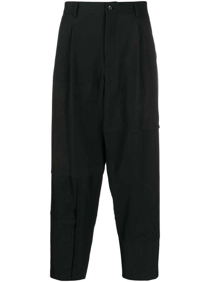 Comme Des Garçons Homme Plus Tailored Crop Trousers - Black