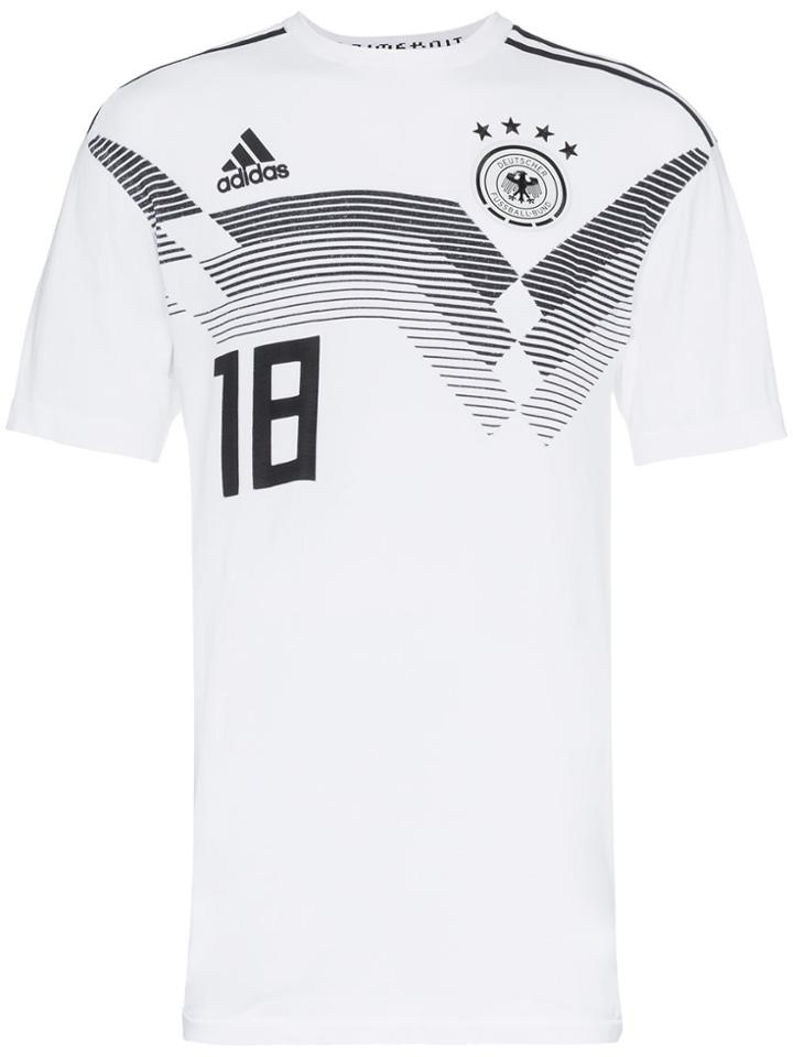 Adidas Dfb Print Football T Shirt - White