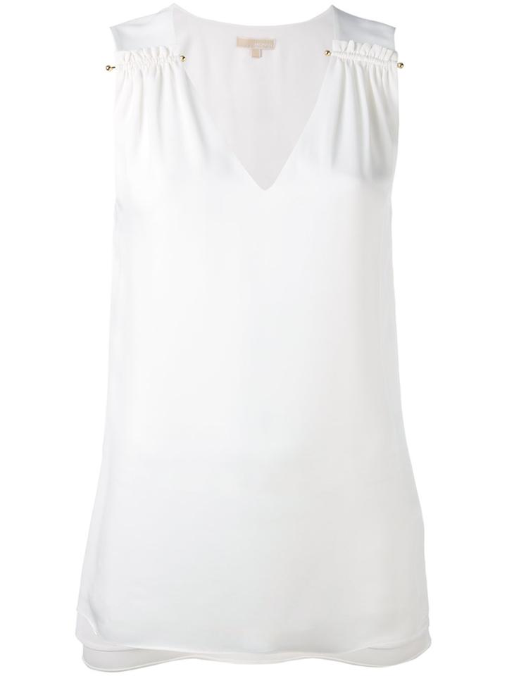 Michael Michael Kors V-neck Top - White