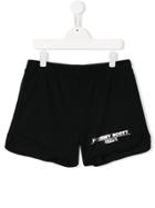 Jeremy Scott Junior Teen Logo Print Shorts - Black