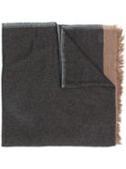 Brunello Cucinelli - Contrast Scarf - Men - Silk/cashmere - One Size, Blue, Silk/cashmere