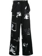 Undercover Graphic Printed Trousers - Black