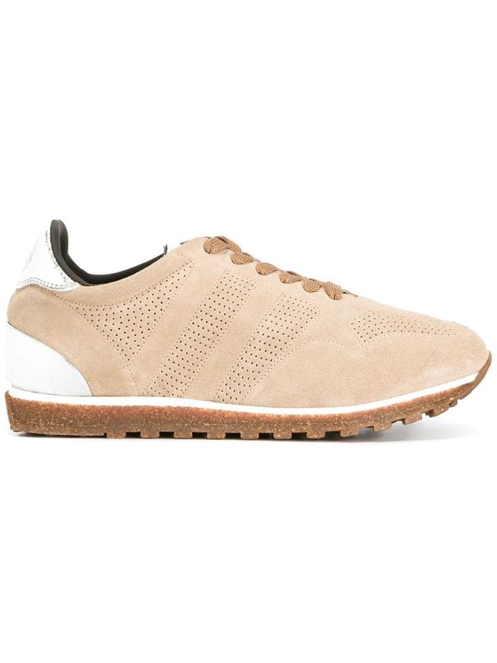Alberto Fasciani Perforated Decoration Sneakers - Neutrals