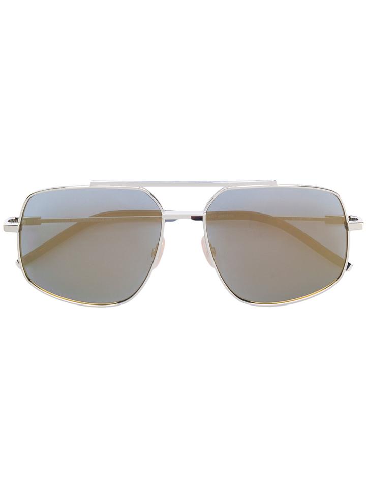 Fendi Eyewear Air Navigator Sunglasses - Metallic